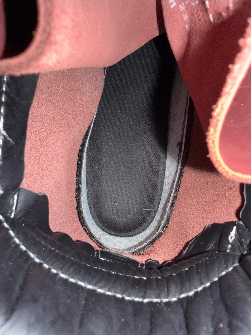 L.L.Bean Bean Boots Duck Boots Burgundy/Black Leather Rubber Lace-Up Women’s 9 M - Picture 5 of 8